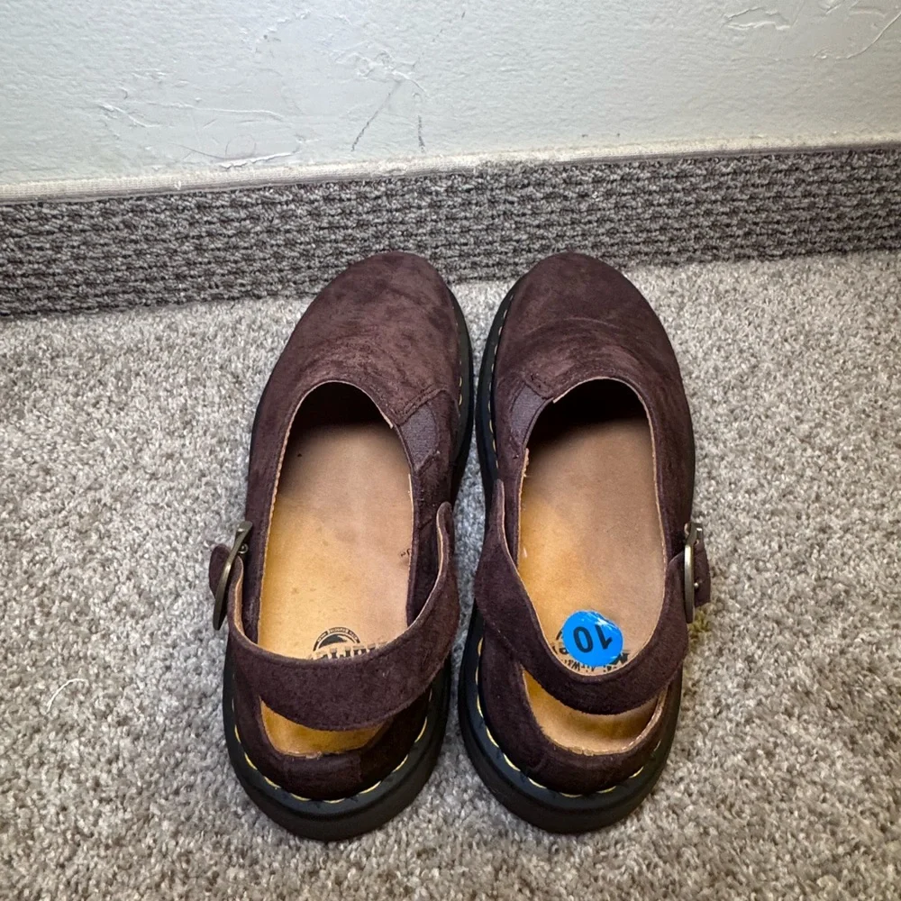 Dr. Martens Dark Brown Suede Loafers - Picture 4 of 6